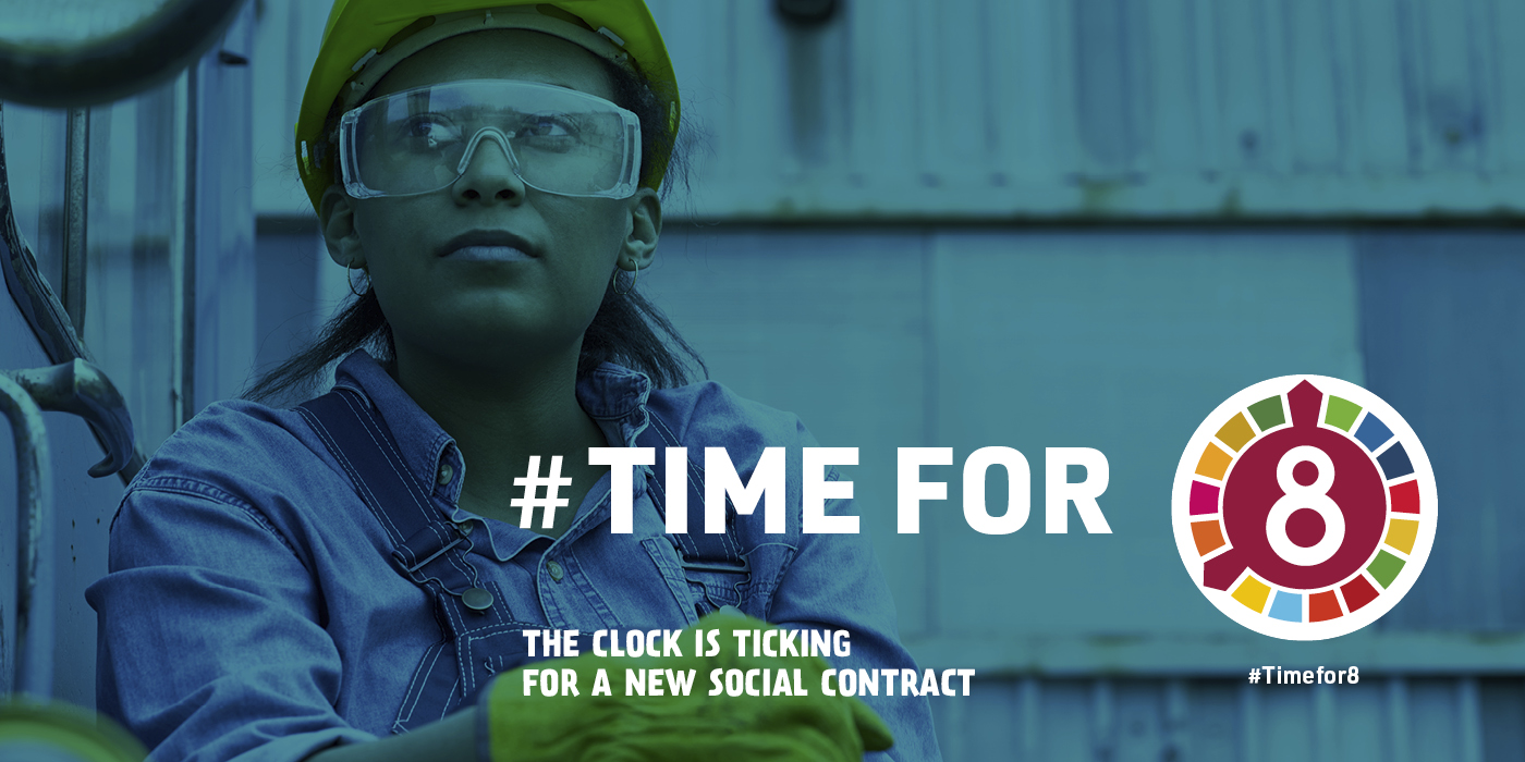 Campagne Time for 8 en diverse publicaties voor ITUC 